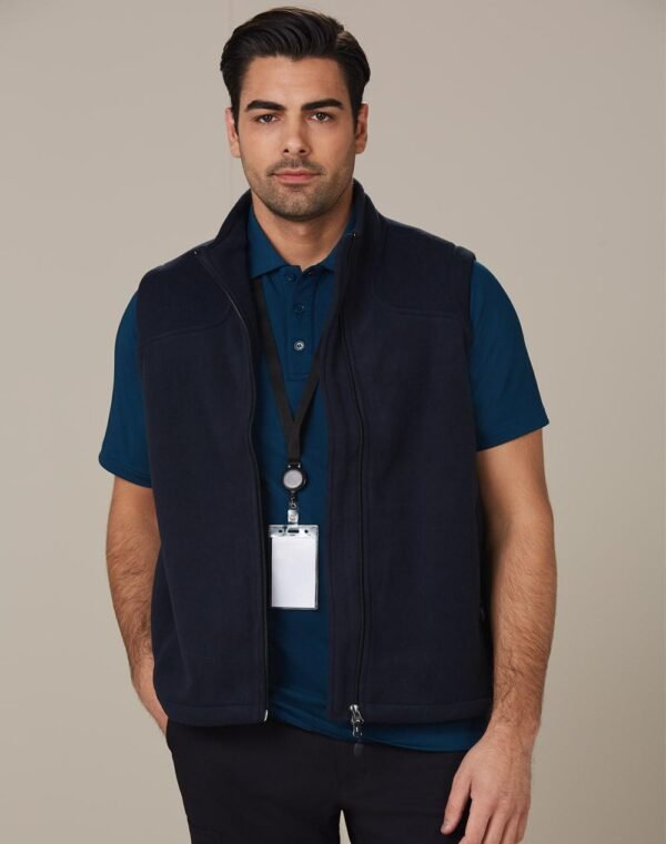 Diamond Fleece Vest Mens