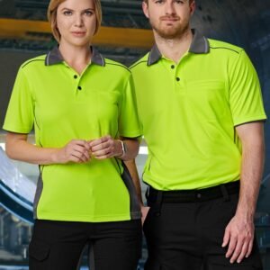 Hi-Vis Bamboo Charcoal Polo Unisex