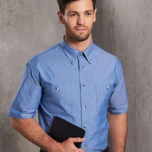 Men's Chambray Short Sleeve