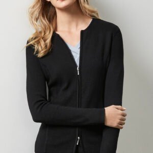 Womens 2-Way Zip Cardigan