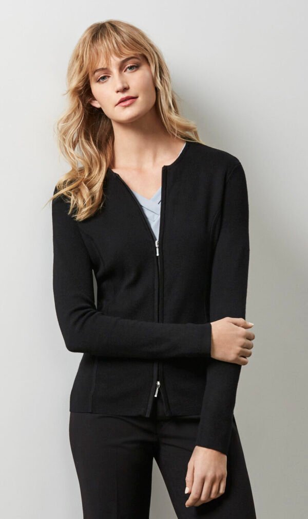 Womens 2-Way Zip Cardigan