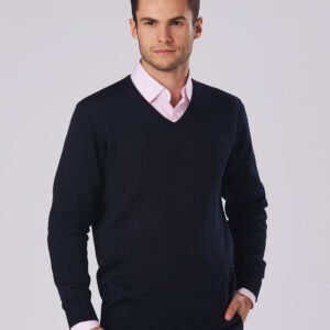 Men's V-Neck Long Sleeves Jumper