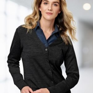 Women's V-Neck Long Sleeve Cardigan