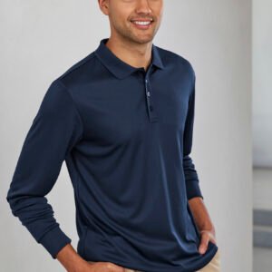 Mens Action Long Sleeve Polo