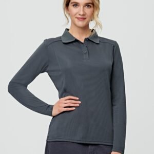LUCKY BAMBOO LONG SLEEVE POLO Ladies