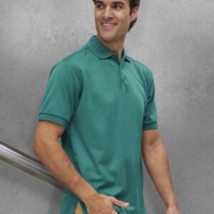MENS SUSTAINABLE POLY/COTTON CONTRAST SS Polo