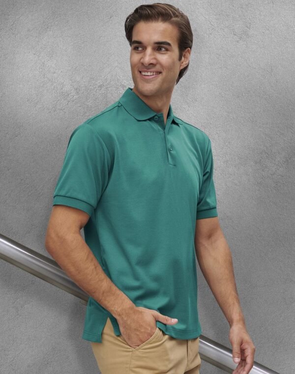 MENS SUSTAINABLE POLY/COTTON CONTRAST SS Polo