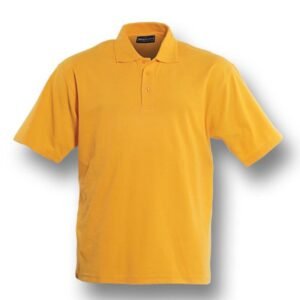 Kids Plain Colour Poly Face Cotton Backing S/S Polo
