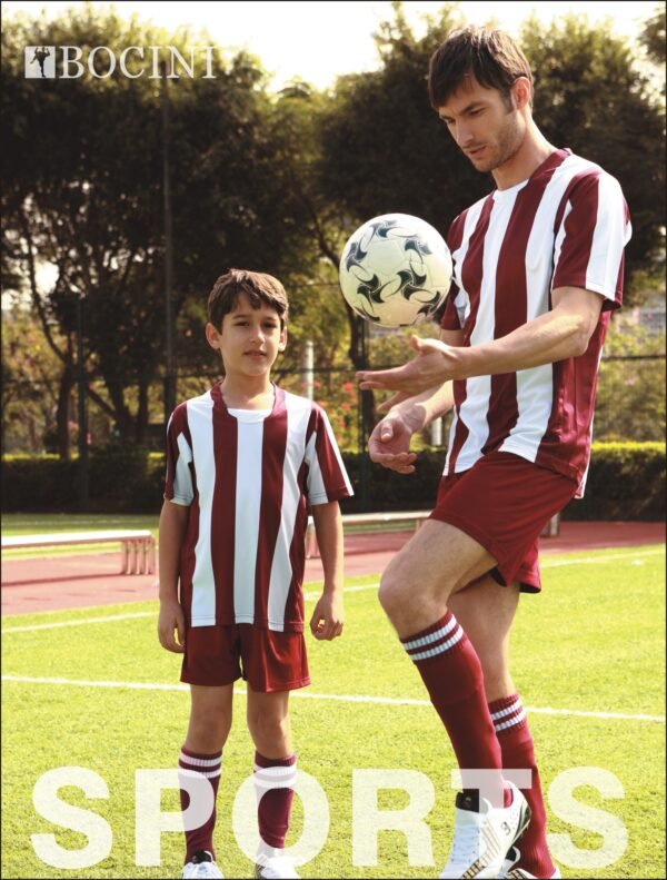 Kids Sublimated Striped Football Jersey