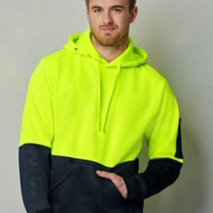 Hi-Vis Two Tone Fleecy Hoodie Unisex