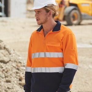 Hi-Vis Two Tone Cotton Fleece Sweat