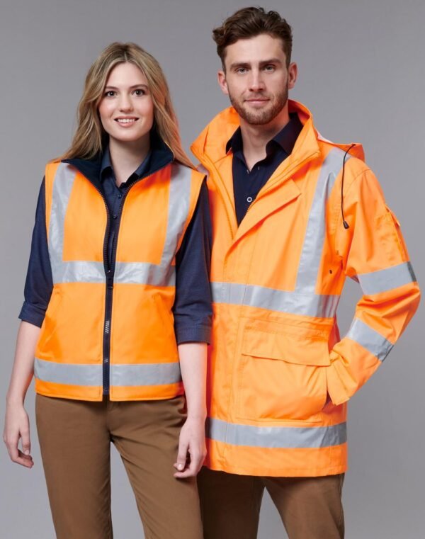 VIC Rail Hi Vis 3 in 1 Safety Jacket and Vest - Unisex
