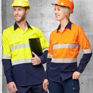 UNISEX HI VIS COOL-BREEZE SAFETY LS SHIRT (SEGMENTED TAPE)