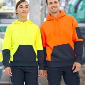 Hi-Vis Two Tone Water Resistant Fleece Hoodie