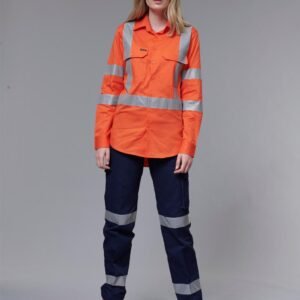 Ladies' Heavy Cotton Drill Cargo Pants With Biomotion 3M Tapes