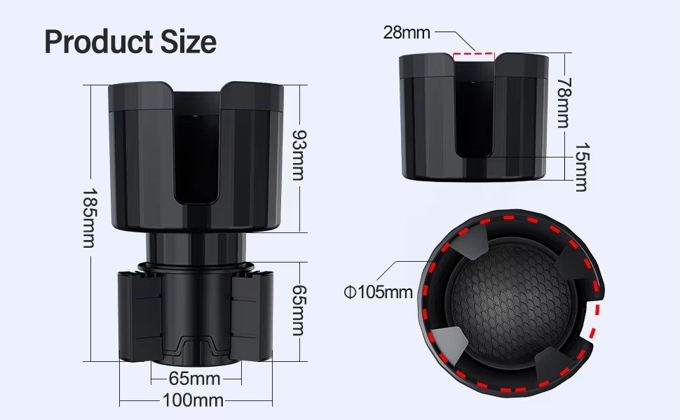 Car Mounted Oversized Cup Holder - Image 2